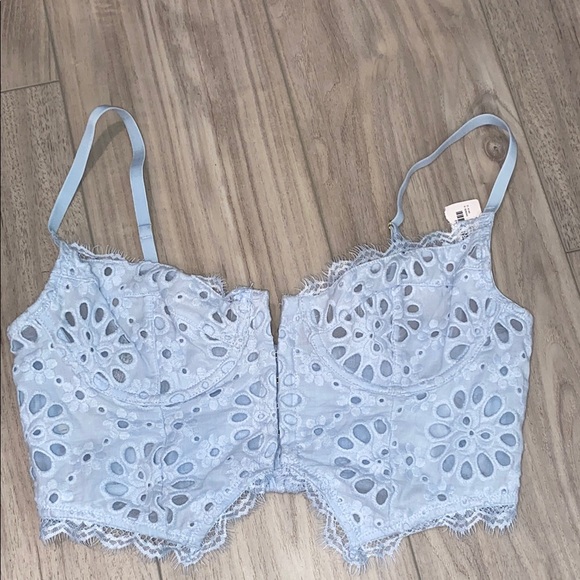 NEW Anthropologie The Giselle Lace Bustier: Eyelet
Edition Purple Lavender M - Picture 2 of 8